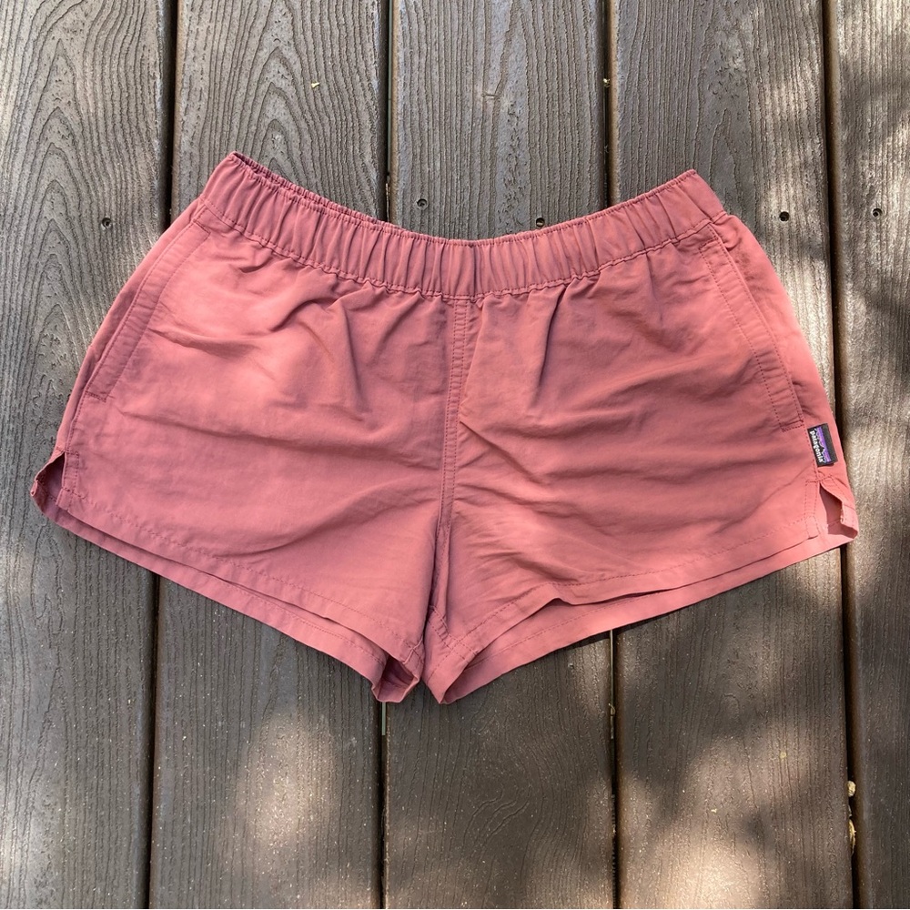 Patagonia Women's Pink Elastic-Waist Active Shorts